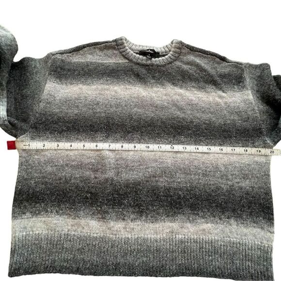 Lulu's Gray Ombre Stripe Pullover Sweater - Picture 4 of 8